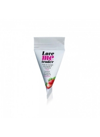 Съедобное согревающее массажное масло Love Me Tender Strawberry с ароматом клубники - 10 мл. - Love to Love - купить с доставкой в Коврове
