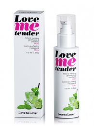 Съедобное согревающее массажное масло Love Me Tender Mojito с ароматом мохито - 100 мл. - Love to Love - купить с доставкой в Коврове