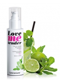 Съедобное согревающее массажное масло Love Me Tender Mojito с ароматом мохито - 100 мл. - Love to Love - купить с доставкой в Коврове