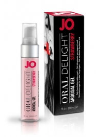 Клубничный лубрикант для оральных ласк Oral Delight Strawberry Sensation - 30 мл. - System JO - купить с доставкой в Коврове