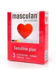 Презервативы Masculan Sensitive plus - 3 шт. - Masculan - купить с доставкой в Коврове