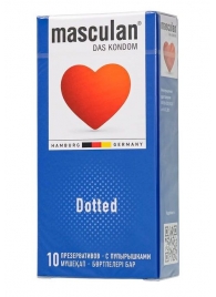 Презервативы с пупырышками Masculan Dotted - 10 шт. - Masculan - купить с доставкой в Коврове