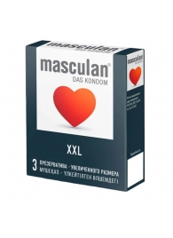 Презервативы увеличенного размера Masculan XXL - 3 шт. - Masculan - купить с доставкой в Коврове