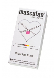 Ультрапрочные презервативы Masculan Ultra Safe Black - 10 шт. - Masculan - купить с доставкой в Коврове