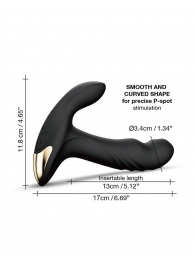 Черный вибромассажер простаты Multi P-Joy с 3 моторами - Dorcel - в Коврове купить с доставкой