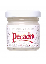 Массажная свеча Caramel   Popcorn - 35 мл. - Pecado - купить с доставкой в Коврове