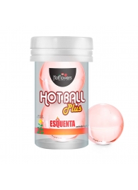 Лубрикант на масляной основе Hot Ball Plus с разогревающим эффектом (2 шарика по 3 гр.) - HotFlowers - купить с доставкой в Коврове