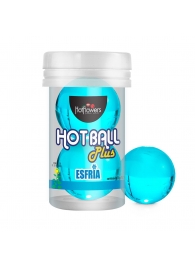 Лубрикант на масляной основе Hot Ball Plus с охлаждающим эффектом (2 шарика по 3 гр.) - HotFlowers - купить с доставкой в Коврове