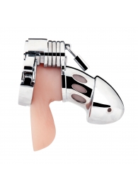 Клетка на пенис из металла Obedience Cock Cage - BlueLine - купить с доставкой в Коврове