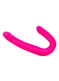 Розовый двусторонний вибромассажер на радиоуправлении Duo Together - 44,5 см. - Together Toy