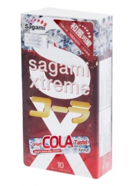 Ароматизированные презервативы Sagami Xtreme COLA - 10 шт. - Sagami - купить с доставкой в Коврове