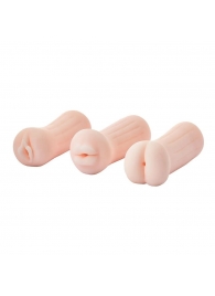 Набор из 3 мастурбаторов The Girl Next Door Tina - Dream Toys - в Коврове купить с доставкой