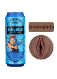 Коричневый мастурбатор-вагина Pleasure Brew Masturbator-Sultry Stout в банке - Lovetoy - в Коврове купить с доставкой