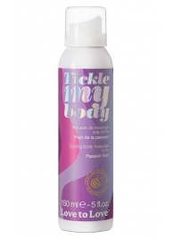 Массажная хрустящая пенка Tickle my body с ароматом маракуйи - 150 мл. - Love to Love - купить с доставкой в Коврове