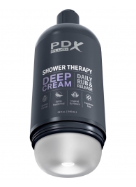 Мастурбатор в бутылке Shower Therapy Deep Cream - Pipedream - в Коврове купить с доставкой