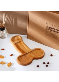 Деревянное блюдо для подачи в форме члена (32,5 х 20 х 1,7 см) - Сима-Ленд - купить с доставкой в Коврове