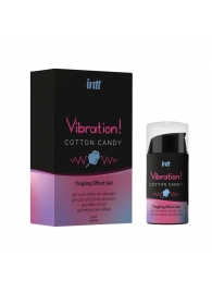 Жидкий вибратор Vibration Cotton Candy с ароматом сахарной ваты - 15 мл. - INTT - купить с доставкой в Коврове