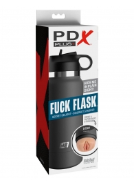 Серый мастурбатор в виде бутылки F*ck Flask - Pipedream - в Коврове купить с доставкой