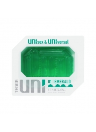 Зеленый мастурбатор-стимулятор Tenga Uni Emerald - Tenga - в Коврове купить с доставкой