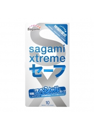 Презервативы Sagami Xtreme Ultrasafe с двойным количеством смазки - 10 шт. - Sagami - купить с доставкой в Коврове