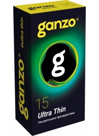 Прозрачные ультратонкие презервативы Ganzo Ultra thin - 15 шт. - Ganzo - купить с доставкой в Коврове