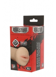 Нежный мастурбатор-ротик REALSTUFF 5INCH MASTURBATOR BJ - Dream Toys - в Коврове купить с доставкой