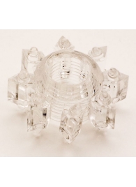 Прозрачное гелевое эрекционное кольцо-звезда - Toyfa Basic - в Коврове купить с доставкой