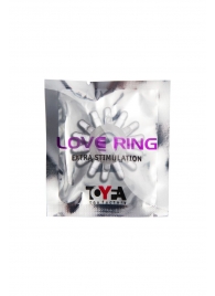 Прозрачное гелевое эрекционное кольцо с шипиками - Toyfa Basic - в Коврове купить с доставкой