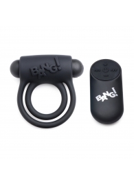 Черное эрекционное виброкольцо 28X Remote Control Vibrating Cock Ring   Bullet - XR Brands - в Коврове купить с доставкой