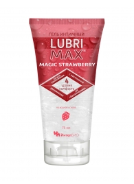 Интимный гель-смазка на водной основе Lubrimax Magic Strawberry - 75 мл. - ИнтелБИО - купить с доставкой в Коврове