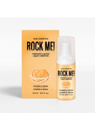 Жидкий вибратор Nuei Rock Me! с ароматом печенья и сливок - 20 мл. - Nuei cosmetics - купить с доставкой в Коврове