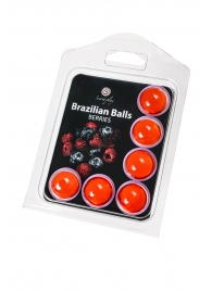 Набор из 6 шариков с массажным маслом Brazilian Balls с ароматом ягод - Secret Play - купить с доставкой в Коврове