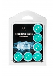 Набор из 6 шариков с массажным маслом Brazilian Balls с охлаждающим эффектом - Secret Play - купить с доставкой в Коврове