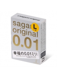 Презервативы Sagami Original 0.01 L-size увеличенного размера - 2 шт. - Sagami - купить с доставкой в Коврове