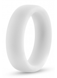 Белое люминесцентное эрекционное кольцо Silicone Glo Cock Ring - Blush Novelties - в Коврове купить с доставкой