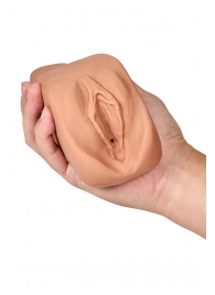 Маструбатор-вагина с вибрацией Soft   Wet Renata Realistic Tan Masturbator - Blush Novelties - в Коврове купить с доставкой