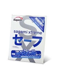 Презерватив Sagami Xtreme Ultrasafe с двойным количеством смазки - 1 шт. - Sagami - купить с доставкой в Коврове