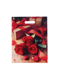 Пакет с принтом в виде роз (31х40 см) - Сима-Ленд - купить с доставкой в Коврове