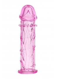 Розовая насадка фаллической формы - 12,5 см. - A-toys - в Коврове купить с доставкой