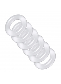 Комплект из 6 прозрачных эрекционных колец Ring Master Custom Ball Stretcher Kit - XR Brands - в Коврове купить с доставкой