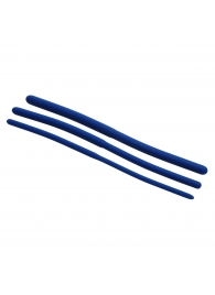 Набор из 3 синих силиконовых уретральных расширителей Invasion Silicone Urethral Sound Trainer Set - XR Brands - купить с доставкой в Коврове