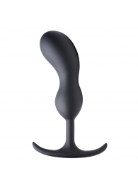 Черный массажер простаты с утяжелителями Premium Silicone Weighted Prostate Plug Large - 18,8 см. - XR Brands - в Коврове купить с доставкой