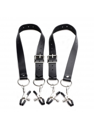 Ремни с зажимами для половых губ Spread Labia Spreader Straps with Clamps - XR Brands - купить с доставкой в Коврове