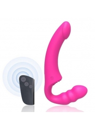 Розовый безремневой страпон Straples Strap-On Dildo - Erokay - купить с доставкой в Коврове