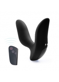 Черный вибромассажер простаты 3,5’’ Remote Control Curve P-spot Massager - 12 см. - Erokay - в Коврове купить с доставкой