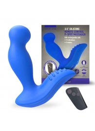 Синий вибромассажер простаты 3,5’’ Remote Control P-spot Massager - 12,5 см. - Erokay - в Коврове купить с доставкой