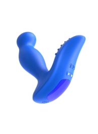 Синий вибромассажер простаты 3,5’’ Remote Control P-spot Massager - 12,5 см. - Erokay - в Коврове купить с доставкой