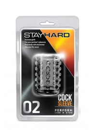 Прозрачная насадка на пенис с шишечками STAY HARD COCK SLEEVE 02 CLEAR - Blush Novelties - в Коврове купить с доставкой