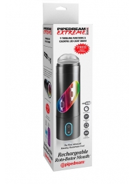 Перезаряжаемый мастурбатор-ротик Extreme Toyz Rechargeable Roto-Bator Mouth - Pipedream - в Коврове купить с доставкой