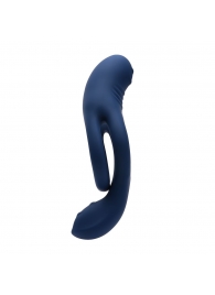 Синее эрекционное виброкольцо с двойным подхватом мошонки Ring Around The Rosy - Zero Tolerance - в Коврове купить с доставкой